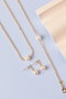 Heliophilia Silver Conjunto de collar y pulsera de metal Dorado